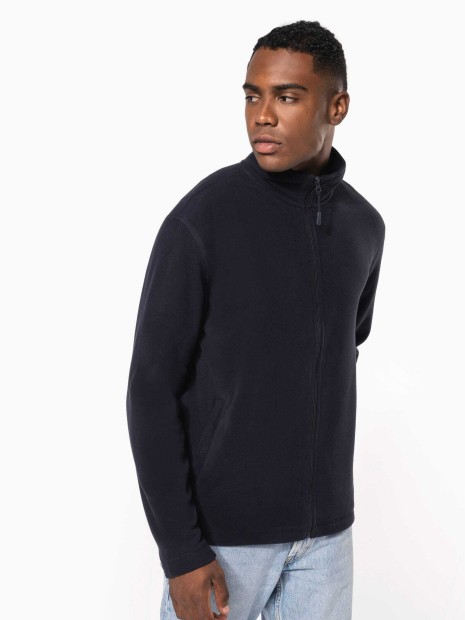 Laines polaires à personnaliser KARIBAN Veste micropolaire zippée unisexe 