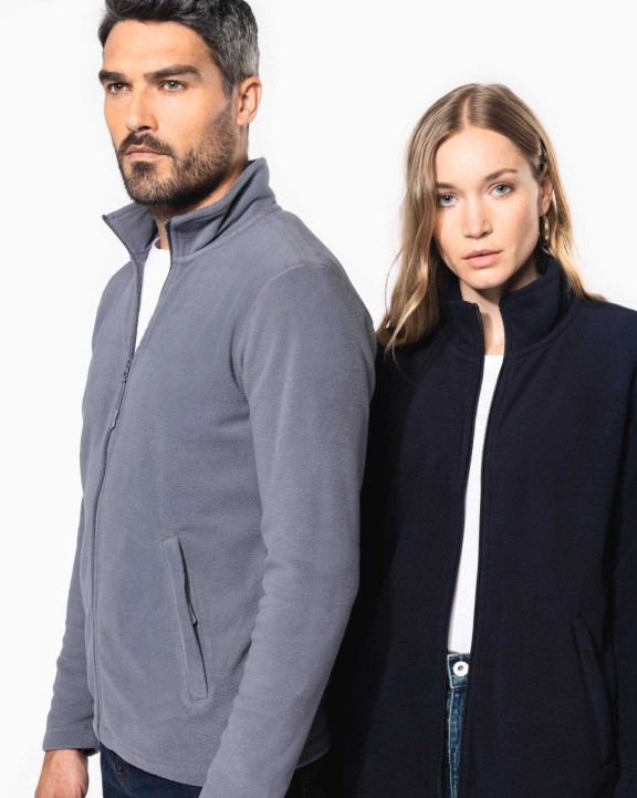Laines polaires personnalisable KARIBAN Veste micropolaire zippée unisexe