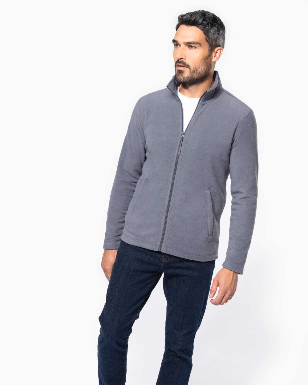 Polar Fleeces KARIBAN Microfleece met rits voor bedrukking &amp; borduring