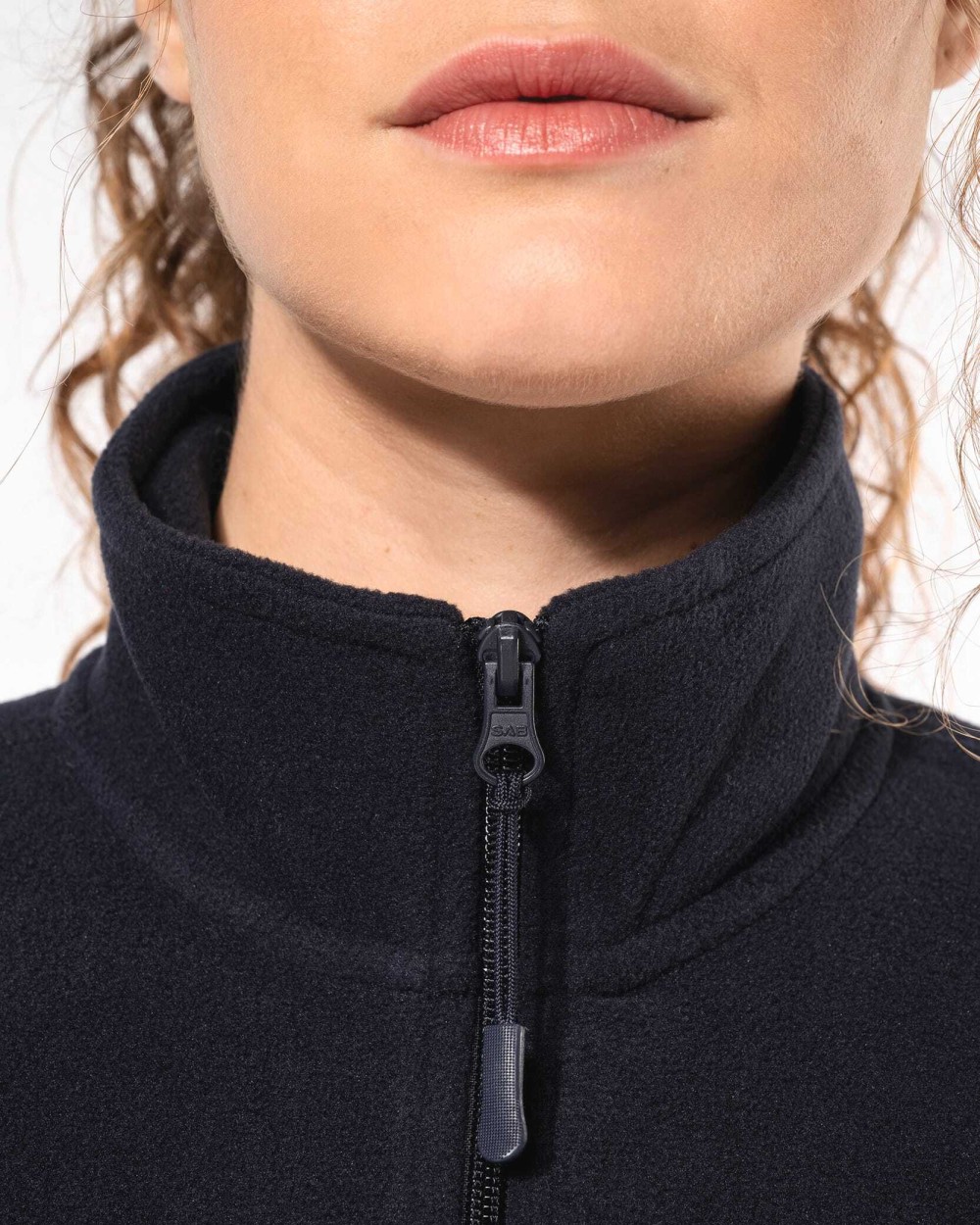 KARIBAN Mikrofleece-Jacke durchgehender Reißverschluss Polar Fleeces personalisierbar
