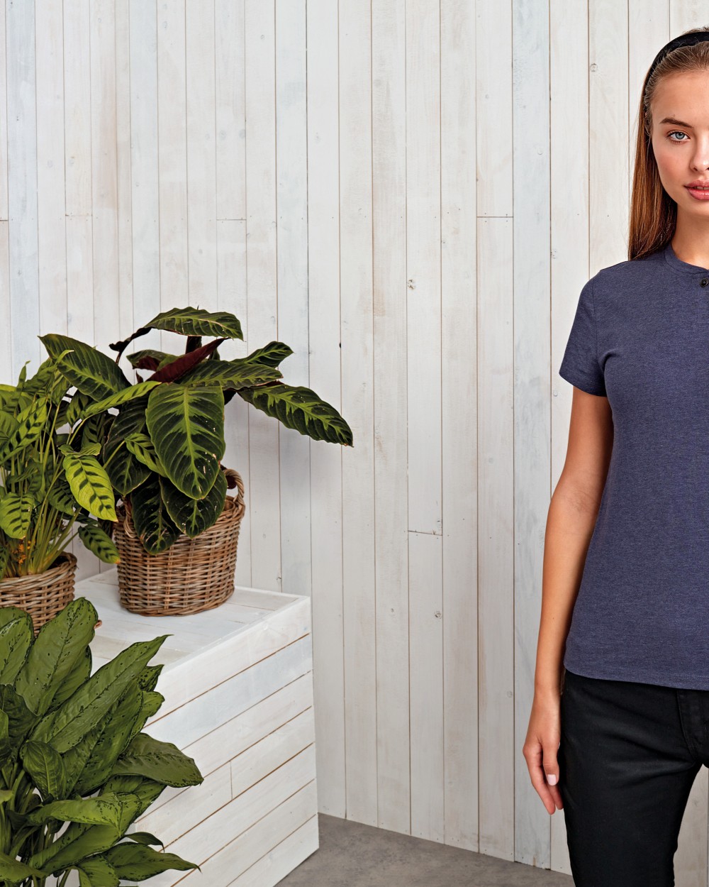 PREMIER Umweltfreundliches Damen-T-Shirt mit Knopfleiste „Comis“ T-Shirts personalisierbar