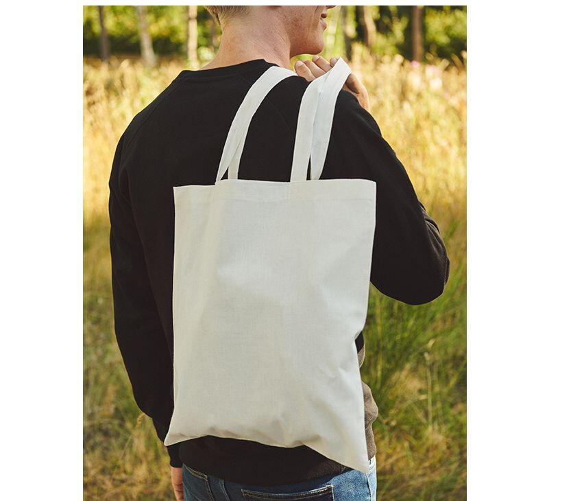Tassen & Zakken NEUTRAL TIGER COTTON SHOPPING BAG voor bedrukking &amp; borduring