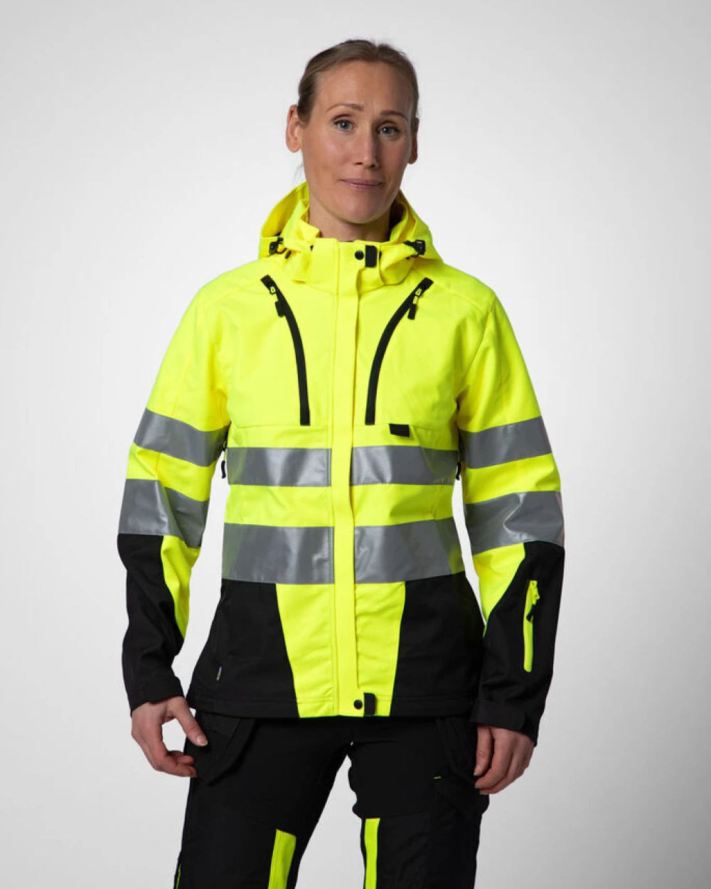 Softshells personnalisable PROJOB 6423 PARKA SOFTSHELL FEMME - EN ISO 20471 CLASSE 3/2