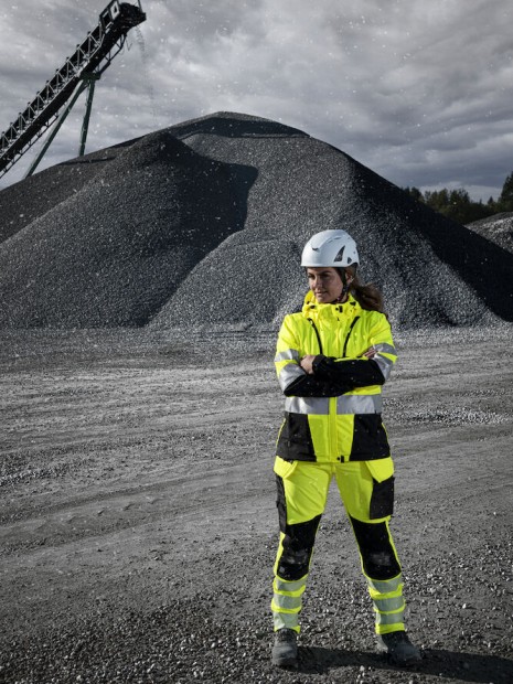 Softshells à personnaliser PROJOB 6423 PARKA SOFTSHELL FEMME - EN ISO 20471 CLASSE 3/2 