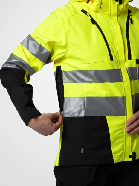 Softshells à personnaliser PROJOB 6423 PARKA SOFTSHELL FEMME - EN ISO 20471 CLASSE 3/2 