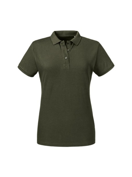 RUSSELL LADIES' PURE ORGANIC POLO  personnalisable