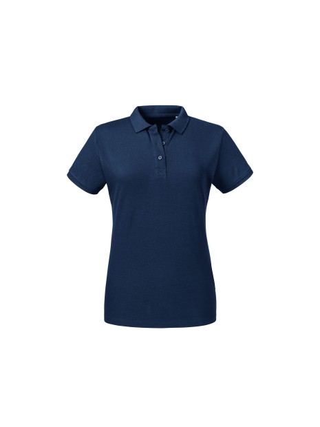 RUSSELL LADIES' PURE ORGANIC POLO /api/colors/dac7f052-16c9-4080-ba5c-aefc702fb74b personnalisable