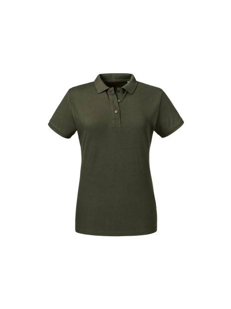 RUSSELL LADIES' PURE ORGANIC POLO /api/colors/06a1e8ca-8322-48cf-8302-f92423bebd56 personnalisable