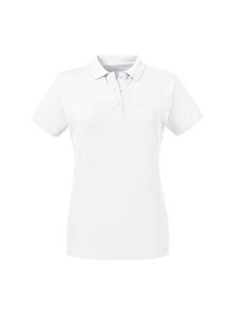 RUSSELL LADIES' PURE ORGANIC POLO  personnalisable