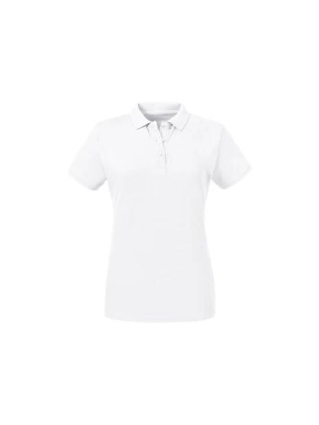 RUSSELL LADIES' PURE ORGANIC POLO /api/colors/7a92cd2d-10d2-40b4-928b-296bb7487506 personnalisable