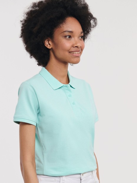 Polos à personnaliser RUSSELL LADIES' PURE ORGANIC POLO 