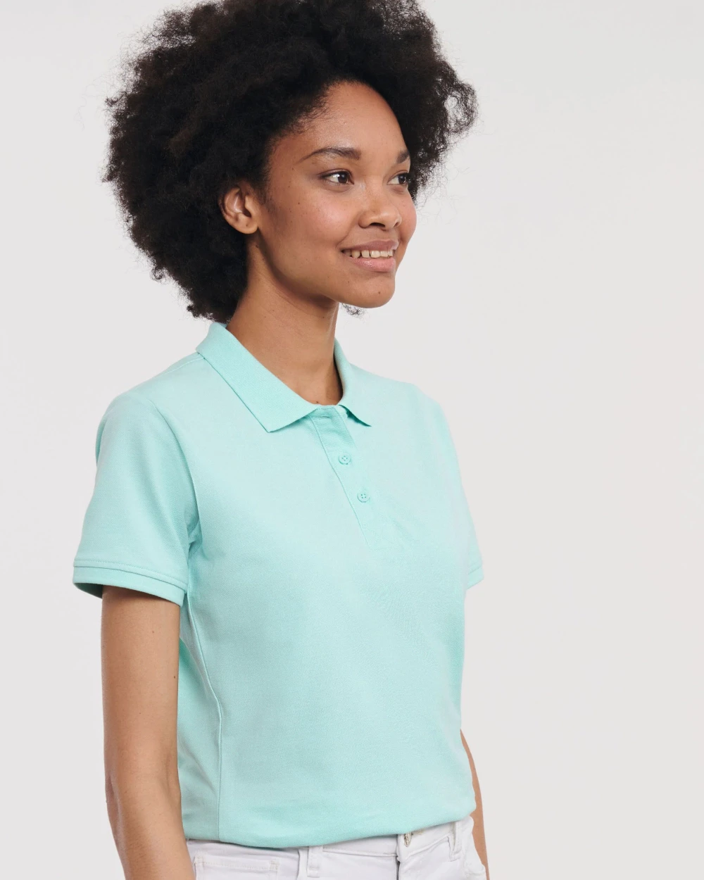 Polo's RUSSELL LADIES' PURE ORGANIC POLO voor bedrukking &amp; borduring