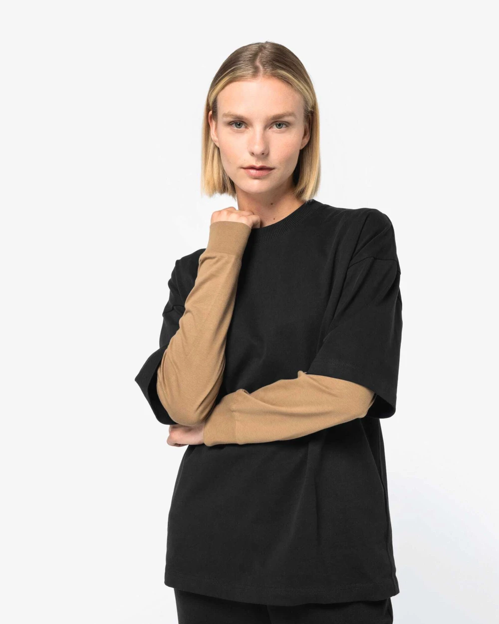 T-shirts NATIVE SPIRIT Duurzaam uniseks T-shirt met oversized fit voor bedrukking &amp; borduring