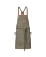 EXNER Bib Apron Canvas With Decorative Label Schürzen personalisierbar