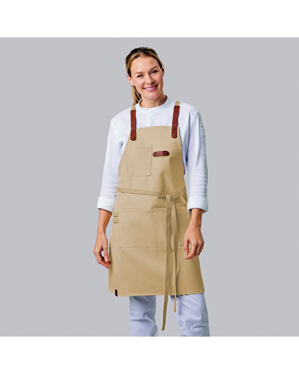 Tabliers personnalisable EXNER Bib Apron Canvas With Decorative Label