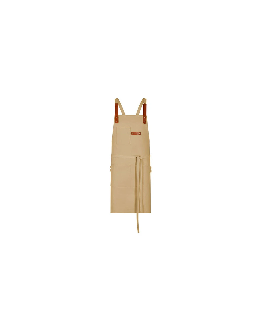 EXNER Bib Apron Canvas With Decorative Label Schürzen personalisierbar