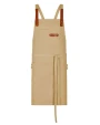 Schorten EXNER Bib Apron Canvas With Decorative Label voor bedrukking &amp; borduring