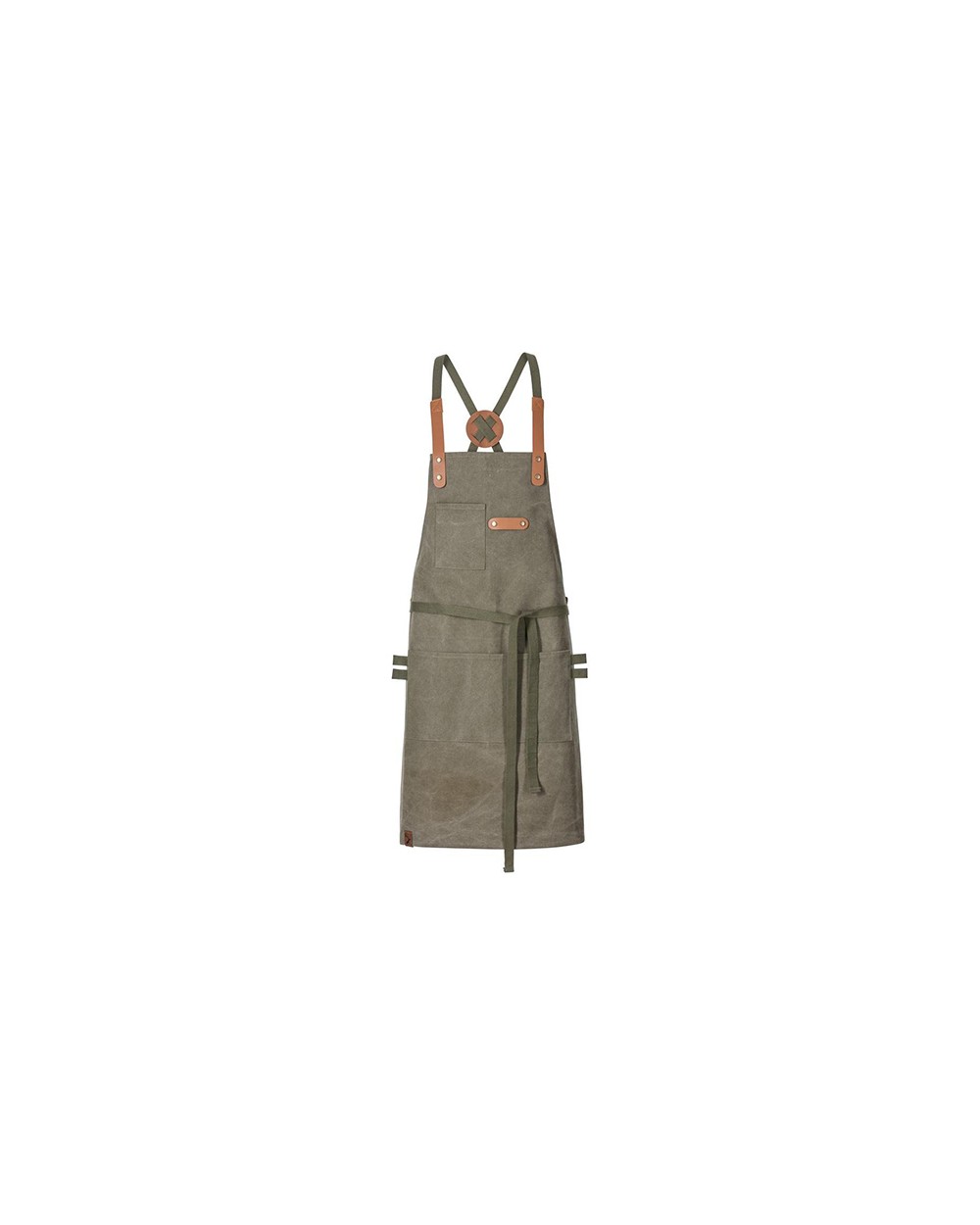 EXNER Bib Apron Canvas With Decorative Label Schürzen personalisierbar