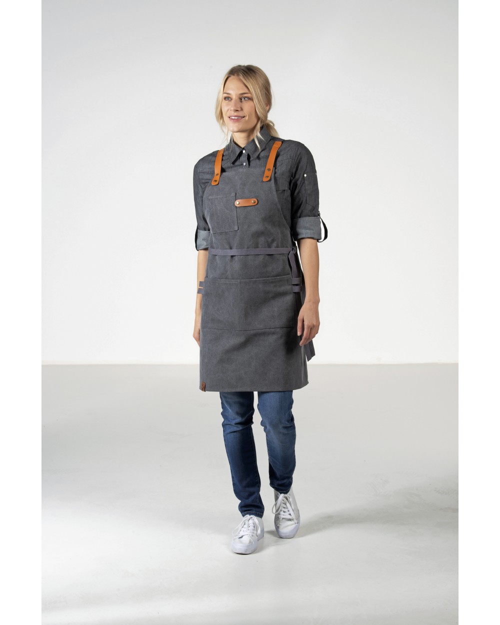 Tabliers personnalisable EXNER Bib Apron Canvas With Decorative Label