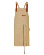 EXNER Bib Apron Canvas With Decorative Label Schürzen personalisierbar