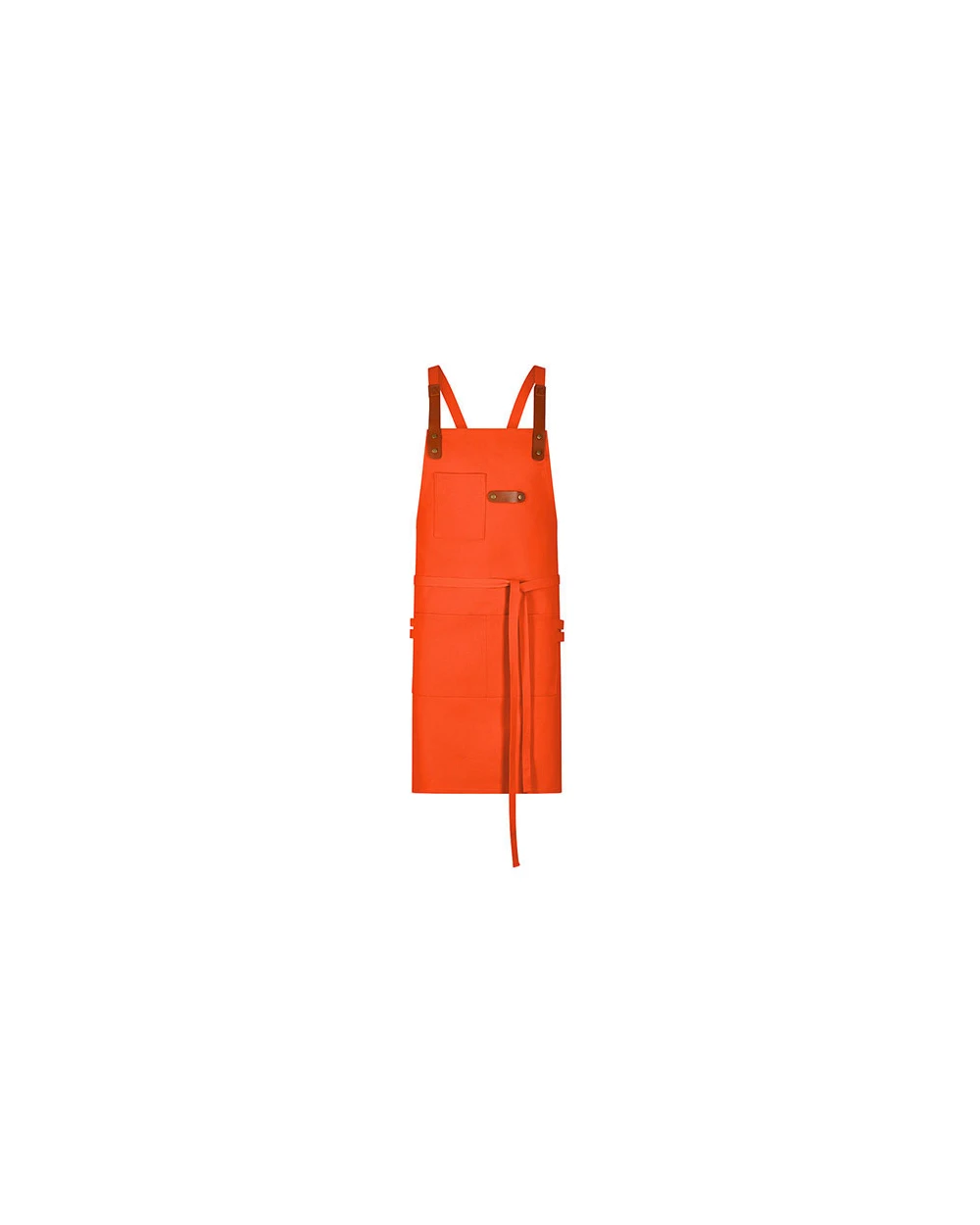 Schorten EXNER Bib Apron Canvas With Decorative Label voor bedrukking &amp; borduring