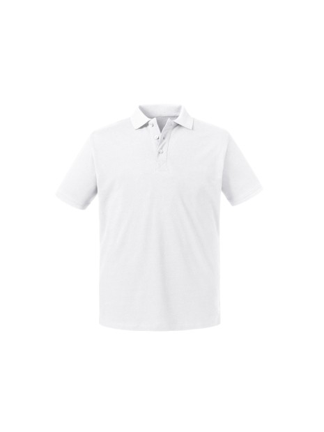RUSSELL MEN'S PURE ORGANIC POLO /api/colors/7a92cd2d-10d2-40b4-928b-296bb7487506 personnalisable