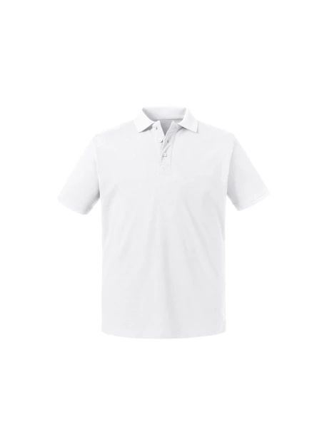 RUSSELL MEN'S PURE ORGANIC POLO /api/colors/7a92cd2d-10d2-40b4-928b-296bb7487506 personnalisable