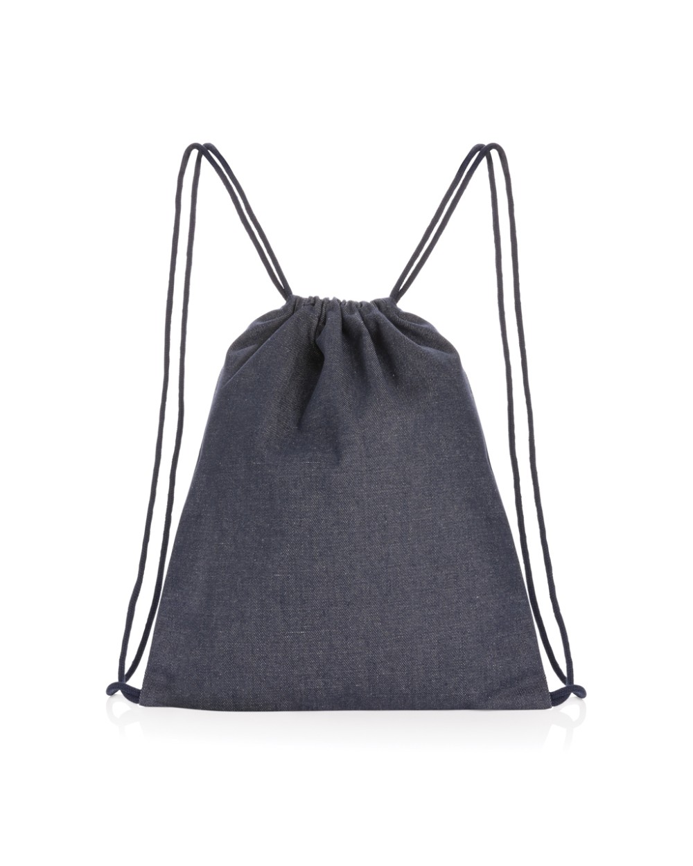 4DO Impact AWARE™ Rucksack aus recyceltem Denim mit Kordelzug Taschen personalisierbar
