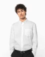 Hemden KARIBAN Heren non-iron overhemd lange mouwen voor bedrukking &amp; borduring