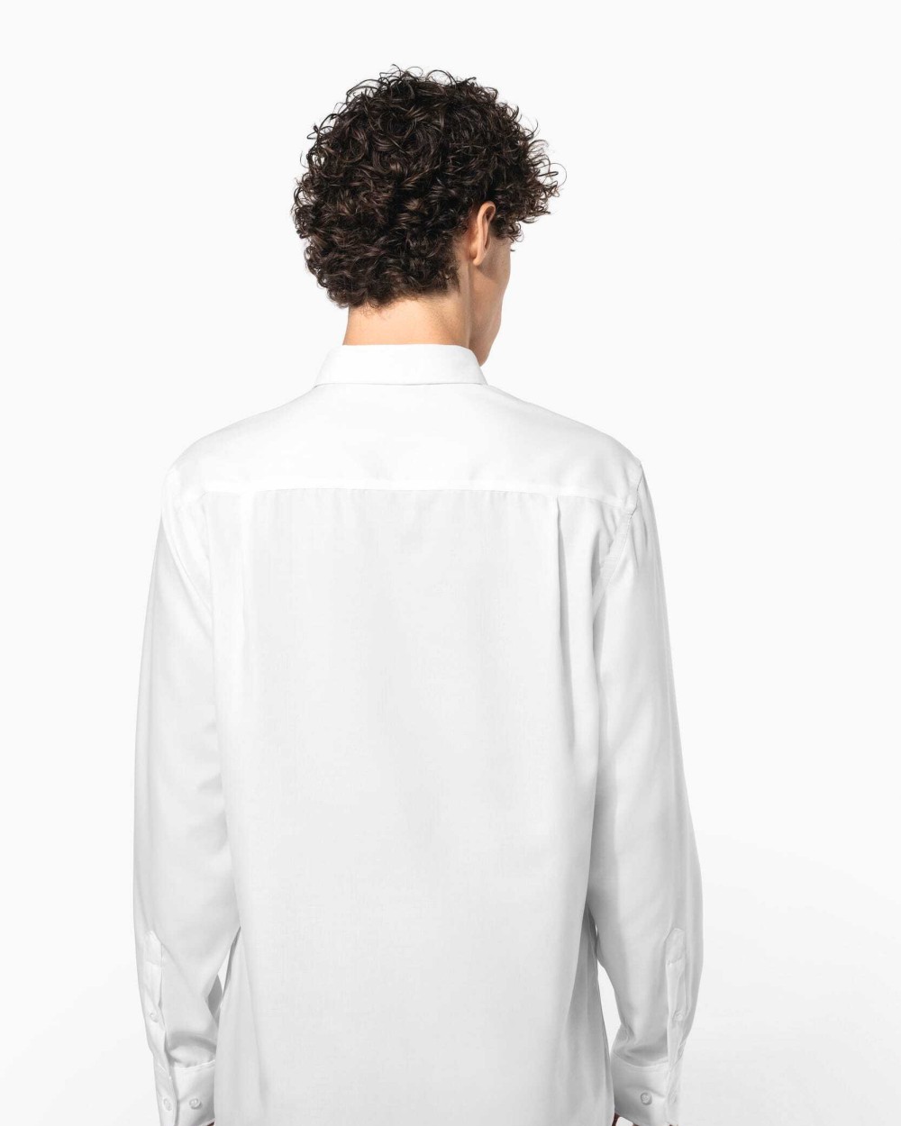 Hemden KARIBAN Heren non-iron overhemd lange mouwen voor bedrukking &amp; borduring