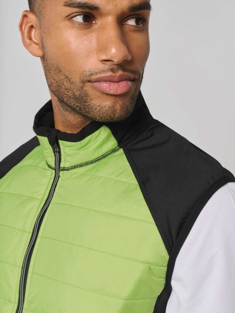 Vestes à personnaliser PROACT Veste sport bi-matière sans manches unisexe 