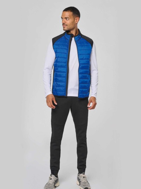 Vestes à personnaliser PROACT Veste sport bi-matière sans manches unisexe 