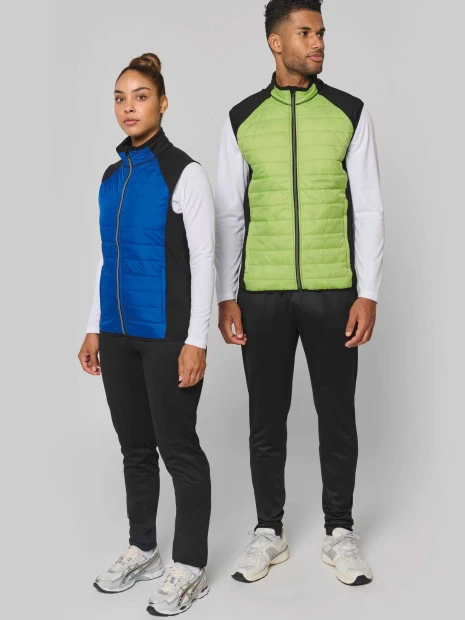 Vestes à personnaliser PROACT Veste sport bi-matière sans manches unisexe 