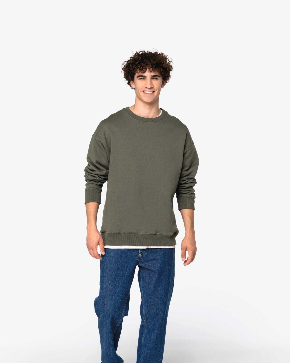 Sweaters & hoodies NATIVE SPIRIT Ecologische oversized uniseks sweater met ronde hals voor bedrukking &amp; borduring