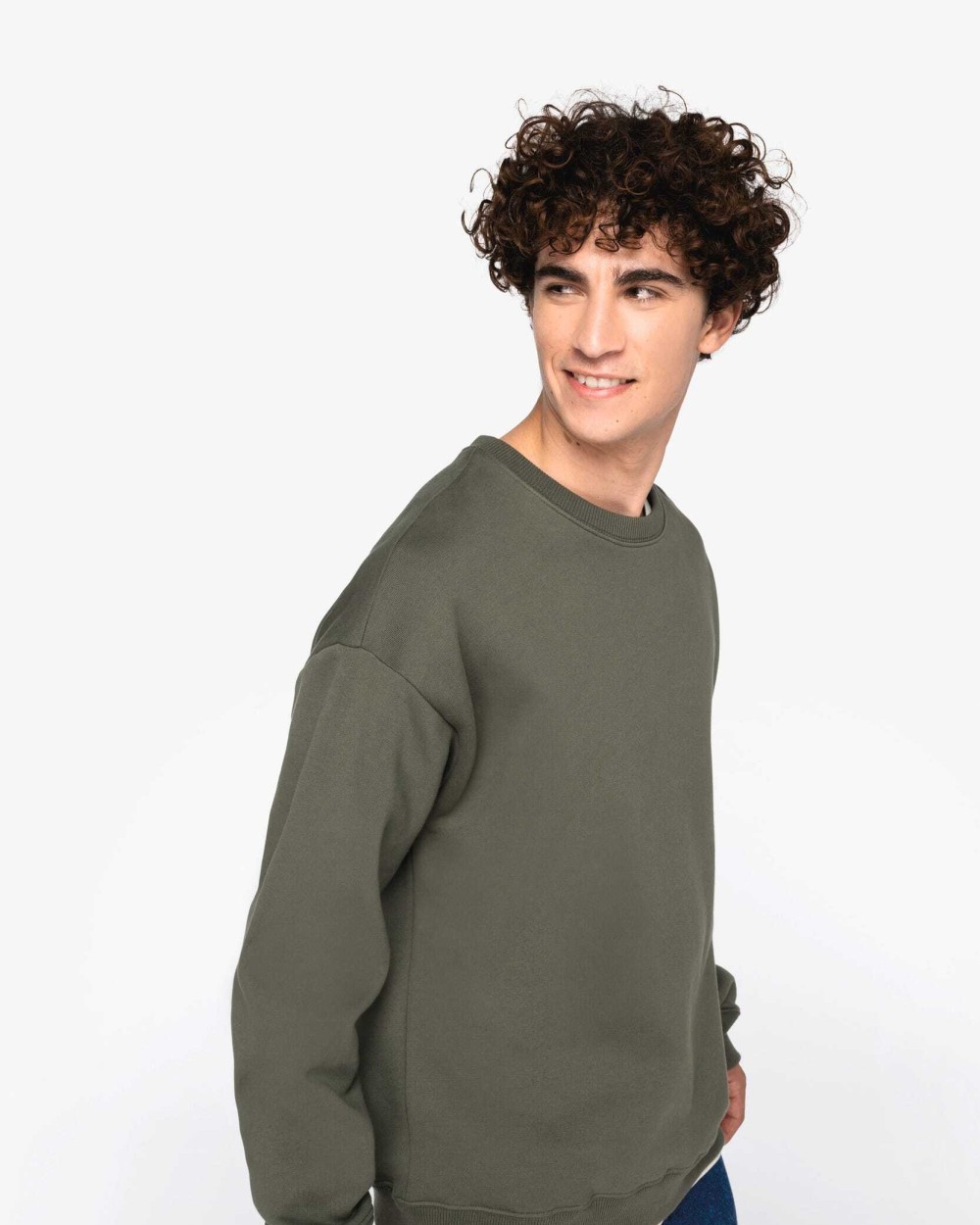 NATIVE SPIRIT Umweltfreundliches Oversize Unisex-Sweatshirt mit Rundhalsausschnitt Sweatshirts personalisierbar