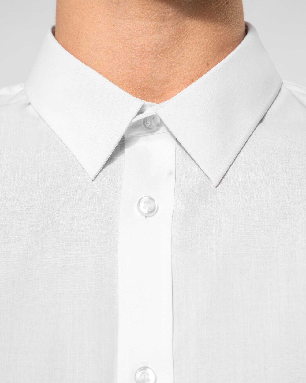 KARIBAN Popeline-Hemd Baumwollpolyester pflegeleicht für Herren Hemden personalisierbar