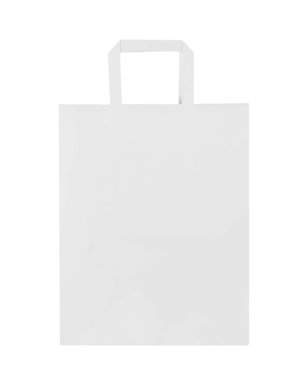 4DO Kraft 80 g/m² Papiertasche mit flachen Griffen – 25 × 15 × 32 cm Taschen personalisierbar
