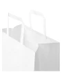 Tassen & Zakken 4DO Kraft papieren tas 80 g/m² met platte handvatten – 25 x 15 x 32 cm voor bedrukking &amp; borduring