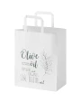 Sacs & Bagagerie personnalisable 4DO Sac en papier Kraft 80 g/m2 avec poignées plates 25 x 15 x 32 cm