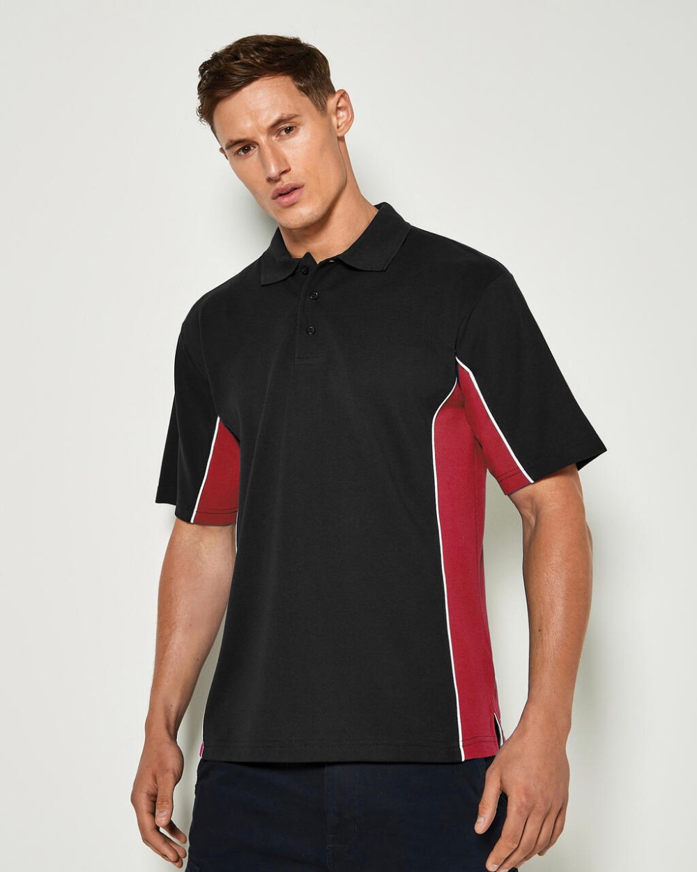 KUSTOM KIT Classic Fit Track Polo Poloshirts personalisierbar