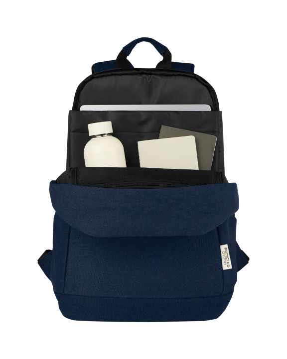 4DO Joey 15,6 Zoll Anti-Diebstahl Laptop Rucksack 18 L aus GRS-recyceltem Canvas Taschen personalisierbar