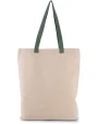 KIMOOD Shoppingtasche mit Seitenfalte und kontrastfarbenem Griff Tote Bags personalisierbar