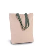 KIMOOD Shoppingtasche mit Seitenfalte und kontrastfarbenem Griff Tote Bags personalisierbar