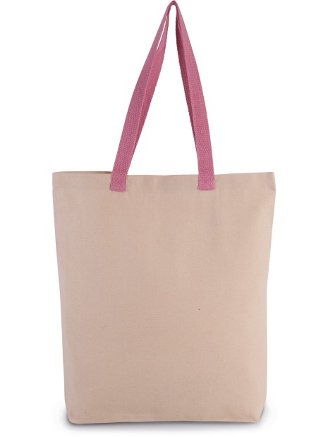 KIMOOD Sac shopping à soufflet avec poignées contrastées /api/colors/2d5863e1-ca60-412f-8d37-a2bd8a9a996d personnalisable