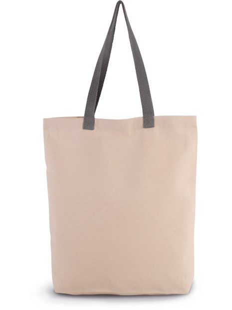 KIMOOD Sac shopping à soufflet avec poignées contrastées /api/colors/e3f3e045-f040-42b2-ab92-ebed9a5b0fd9 personnalisable