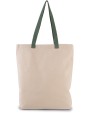 KIMOOD Shoppingtasche mit Seitenfalte und kontrastfarbenem Griff Tote Bags personalisierbar