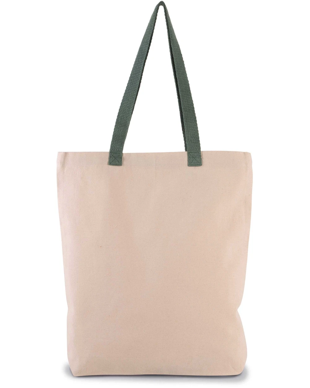 KIMOOD Shoppingtasche mit Seitenfalte und kontrastfarbenem Griff Tote Bags personalisierbar