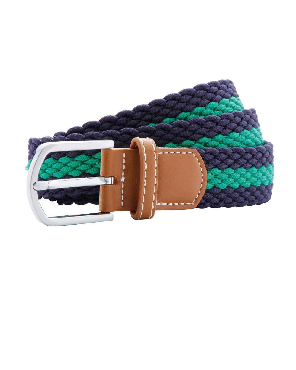 Benodigdheden ASQUITH & FOX Two-colour stripe braid stretch belt voor bedrukking &amp; borduring
