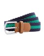ASQUITH & FOX Two-colour stripe braid stretch belt Zubehör personalisierbar