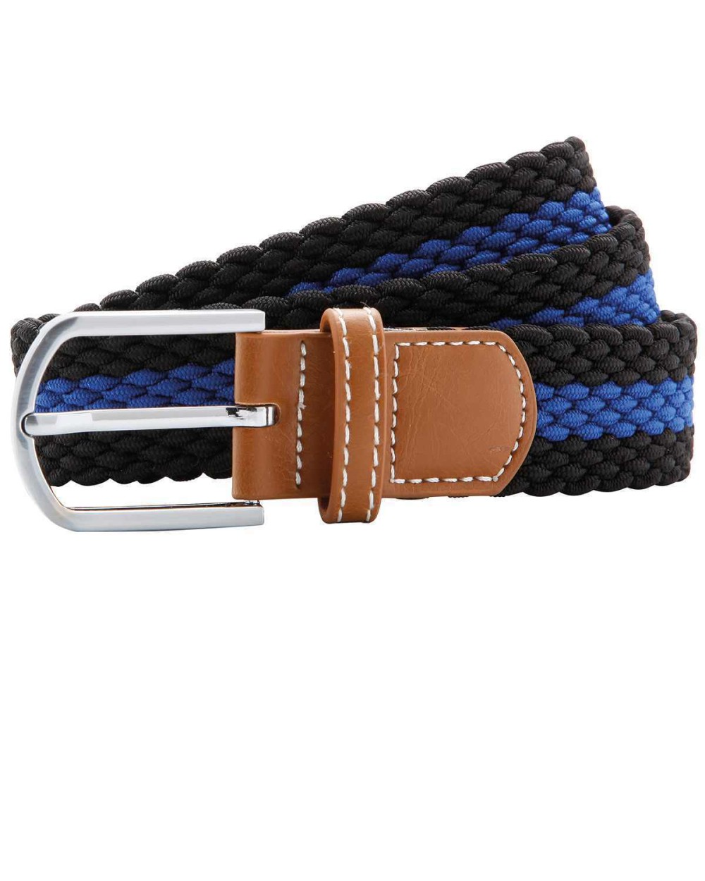 ASQUITH & FOX Two-colour stripe braid stretch belt Zubehör personalisierbar